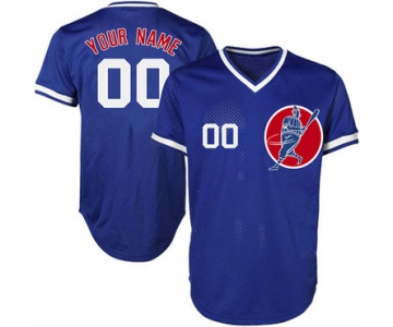 Cubs Blue Men's Customized New Design Jersey