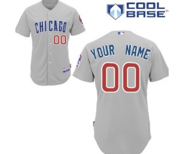 Kids' Chicago Cubs Customized Gray Jersey