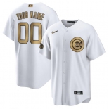 Men's Chicago Cubs Active Player Custom White 2022 All-Star Cool Base Stitched Baseball Jersey