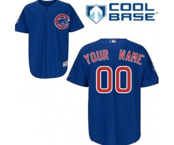 Men's Chicago Cubs Customized Blue Jersey