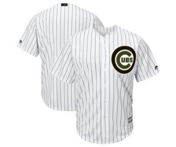 Men's Chicago Cubs Majestic White 2018 Memorial Day Cool Base Team Custom Jersey