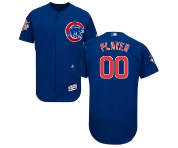 Mens Chicago Cubs Royal Blue Customized Flexbase Majestic MLB Collection Jersey