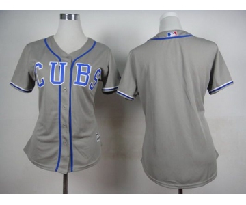 Women's Chicago Cubs Customized 2014 Gray Jersey