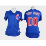 Women's Chicago Cubs Customized Blue Jersey