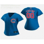 Women's Custom Chicago Cubs 2020 Royal Alternate Nike Jersey