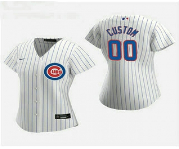 Women's Custom Chicago Cubs 2020 White Home Nike Jersey