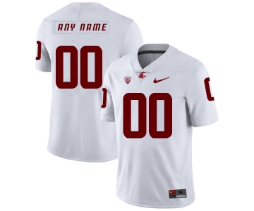 Washington State Cougars Customized White College Football Jersey