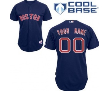 Kids' Boston Red Sox Customized Navy Blue Jersey