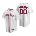 Men's Boston Red Sox Custom Nike White Stitched MLB Cool Base Home Jersey