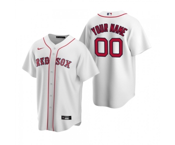 Men's Boston Red Sox Custom Nike White Stitched MLB Cool Base Home Jersey
