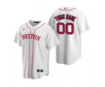 Men's Boston Red Sox Custom Nike White Stitched MLB Cool Base Jersey