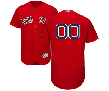 Mens Boston Red Sox Red Customized Flexbase Majestic MLB Collection Jersey
