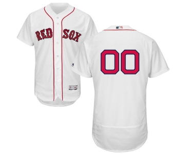 Mens Boston Red Sox White Customized Flexbase Majestic MLB Collection Jersey