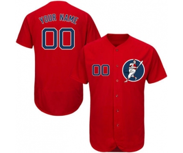Red Sox Red Men's Customized Flexbase New Design Jersey