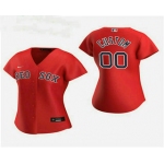 Women's Custom Boston Red Sox 2020 Red Alternate Nike Jersey
