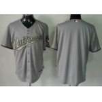 Kids' Baltimore Orioles Customized Gray With Camo Jersey