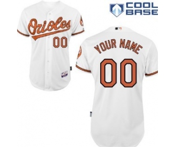 Kids' Baltimore Orioles Customized White Jersey