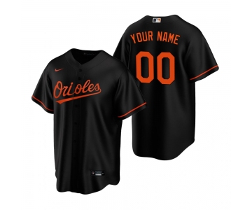 Men's Baltimore Orioles Custom Nike Black Stitched MLB Cool Base Jersey