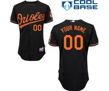 Men's Baltimore Orioles Customized Black Jersey
