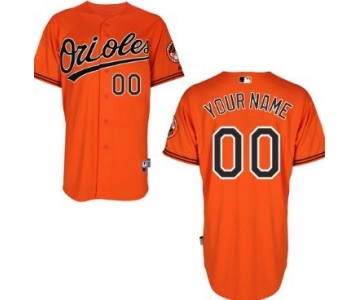 Men's Baltimore Orioles Customized Orange Jersey