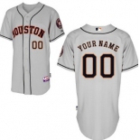 Men's Houston Astros Customized Gray Jersey