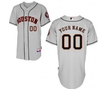 Men's Houston Astros Customized Gray Jersey