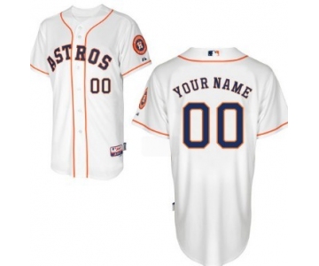 Men's Houston Astros Customized White Jersey
