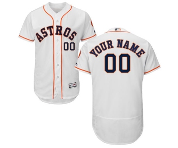 Mens Houston Astros White Customized Flexbase Majestic MLB Collection Jersey