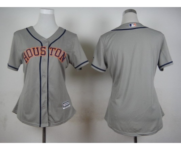 Women's Houston Astros Customized Gray Jersey