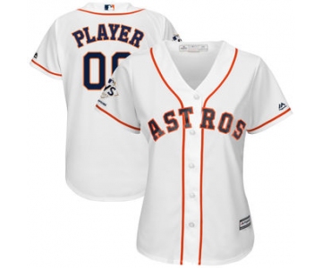 Women's Houston Astros Majestic White 2017 World Series Champions Cool Base Custom Jersey