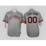 Detroit Tigers Customized 1984 Turn Back The Clock Gray Jersey