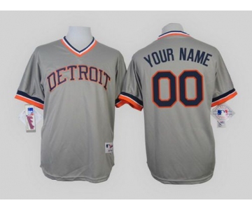 Detroit Tigers Customized 1984 Turn Back The Clock Gray Jersey
