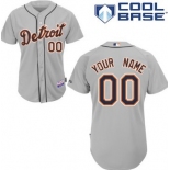 Men's Detroit Tigers Customized Gray Jersey