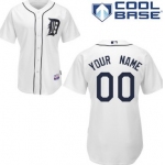 Men's Detroit Tigers Customized White Jersey