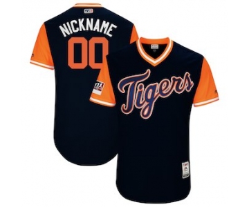 Men's Detroit Tigers Majestic Navy 2018 Players' Weekend Authentic Flex Base Custom Jersey