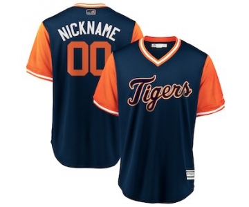 Men's Detroit Tigers Majestic Navy 2018 Players' Weekend Cool Base Custom Jersey