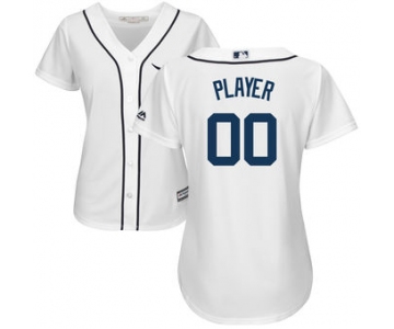 Women's Detroit Tigers Majestic White 2018 Home Cool Base Custom Jersey