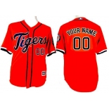 Youth Detroit Tigers Customized 2015 Orange Jersey