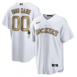 Men's Colorado Rockies Active Player Custom White 2022 All-Star Cool Base Stitched Baseball Jersey