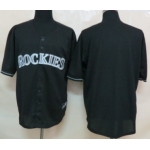 Men's Colorado Rockies Customized 2012 Black Fashion Jersey