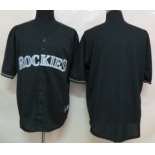 Men's Colorado Rockies Customized 2012 Black Fashion Jersey