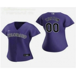Women's Custom Colorado Rockies 2020 Purple Alternate Nike Jersey