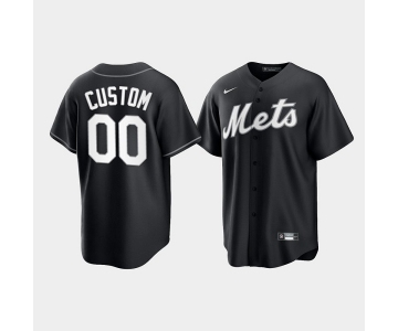 Men's New York Mets ACTIVE PLAYER Custom Black Cool Base Stitched Baseball Jersey