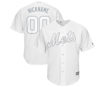 New York Mets Majestic 2019 Players' Weekend Cool Base Roster Custom White Jersey