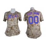 Women's New York Mets Customized 2014 Camo Jersey