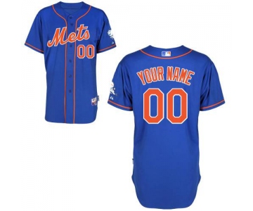 Youth New York Mets Customized Blue With Orange Jersey With W2015 Mr. Met Patch