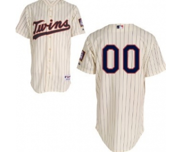 Kids' Minnesota Twins Customized Cream Jersey