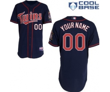 Kids' Minnesota Twins Customized Navy Blue Jersey