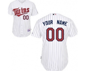 Kids' Minnesota Twins Customized White Pinstripe Jersey