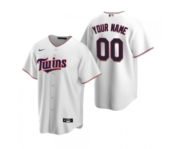 Men's Minnesota Twins Custom Nike White Stitched MLB Cool Base Home Jersey